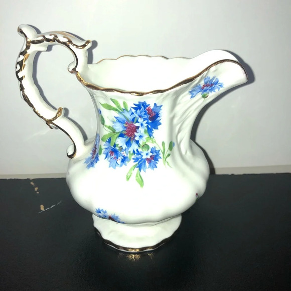 Hammersley Corn Flower Blue Creamer Mini Pitcher Bone China England Teatime - Picture 4 of 7